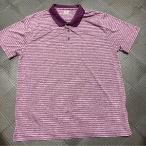 BCG MENS PURPLE 2XL DRI FIT GOLF SHIRT